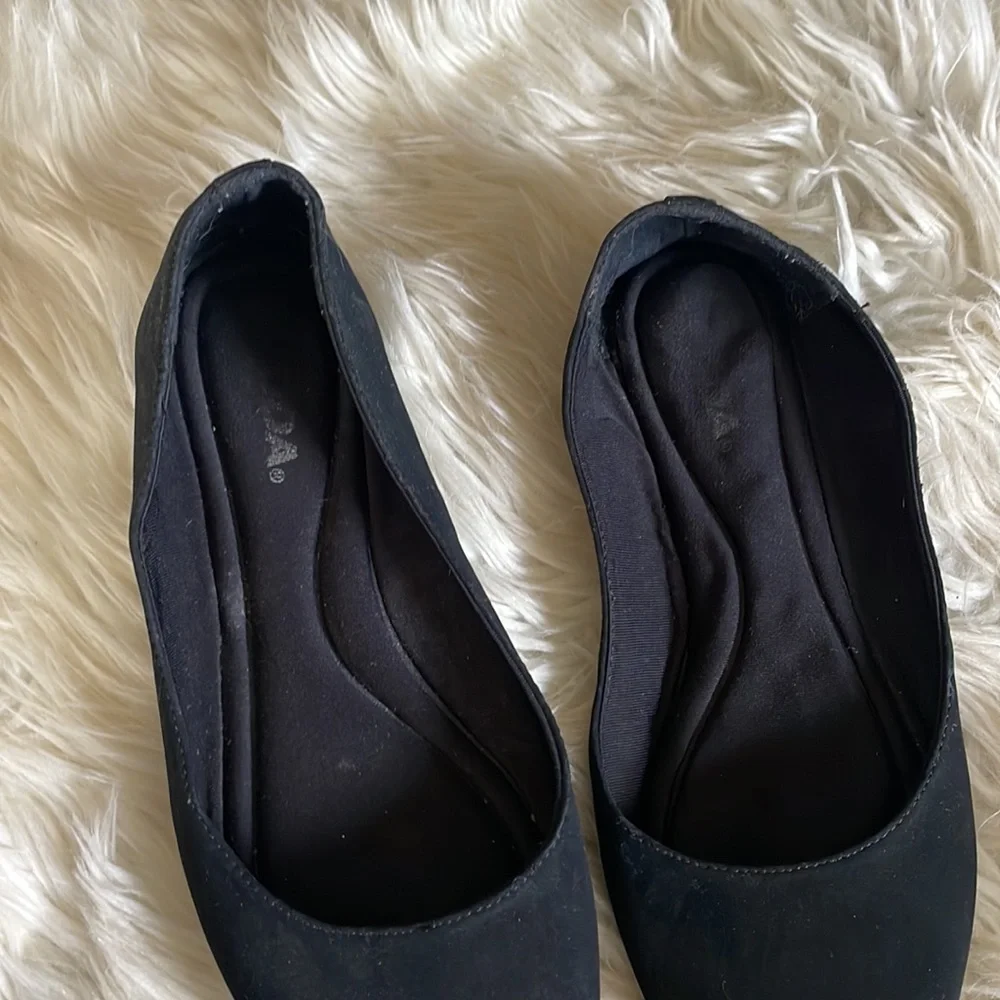 Soda black suede professional loafer work business career shoe gel soles 8 1/2 - Picture 10 of 16